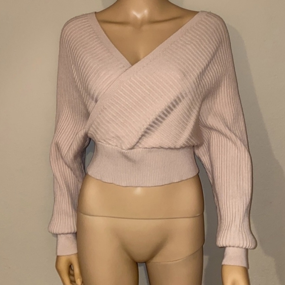 Windsor Light Pink Ribbed Knit Top - Picture 13 of 14
